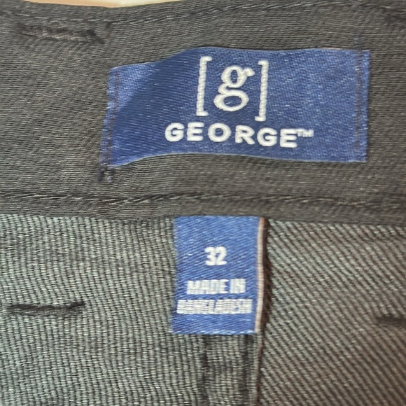 George 9” Black Hybrid Flex Twill Short 32 Waist NWT - Picture 8 of 9